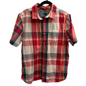 THE NORTH FACE Multi Red Plaid Short Sleeve Button Up Shirt L